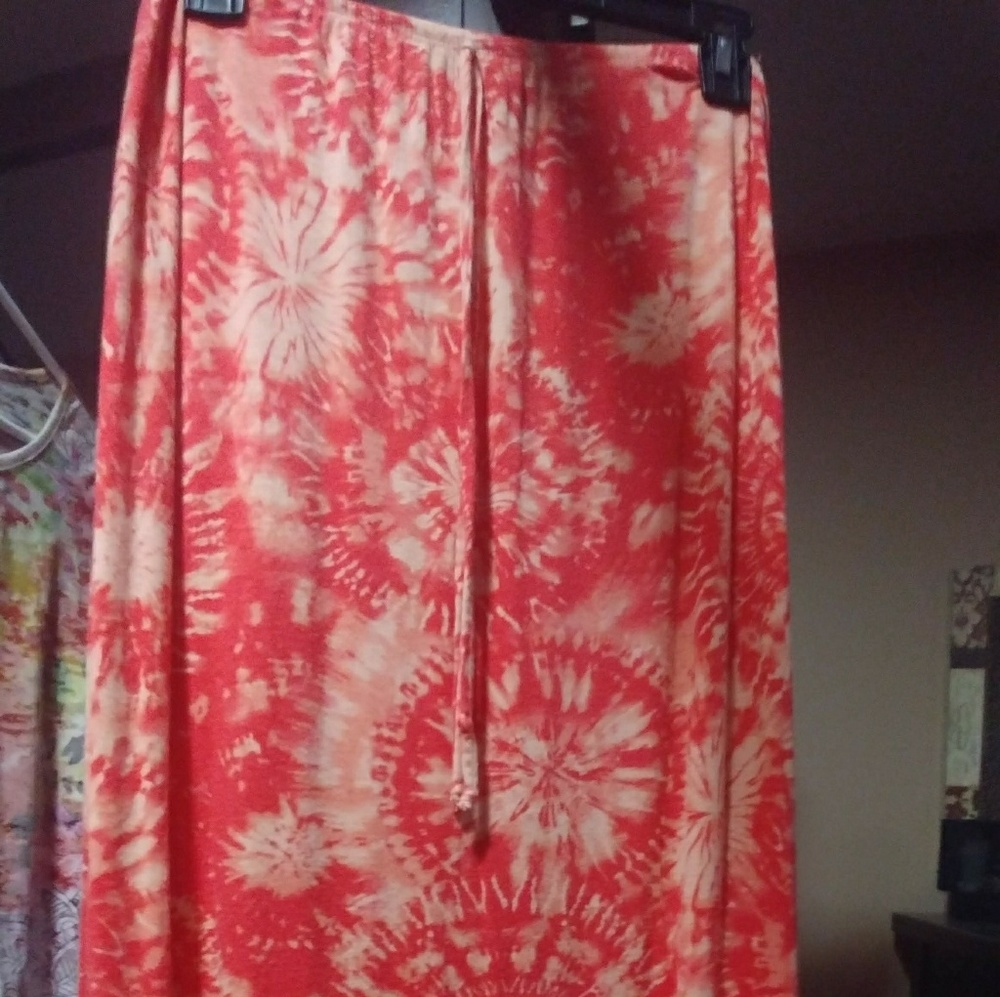 Tie-Dye Maxi Skirt